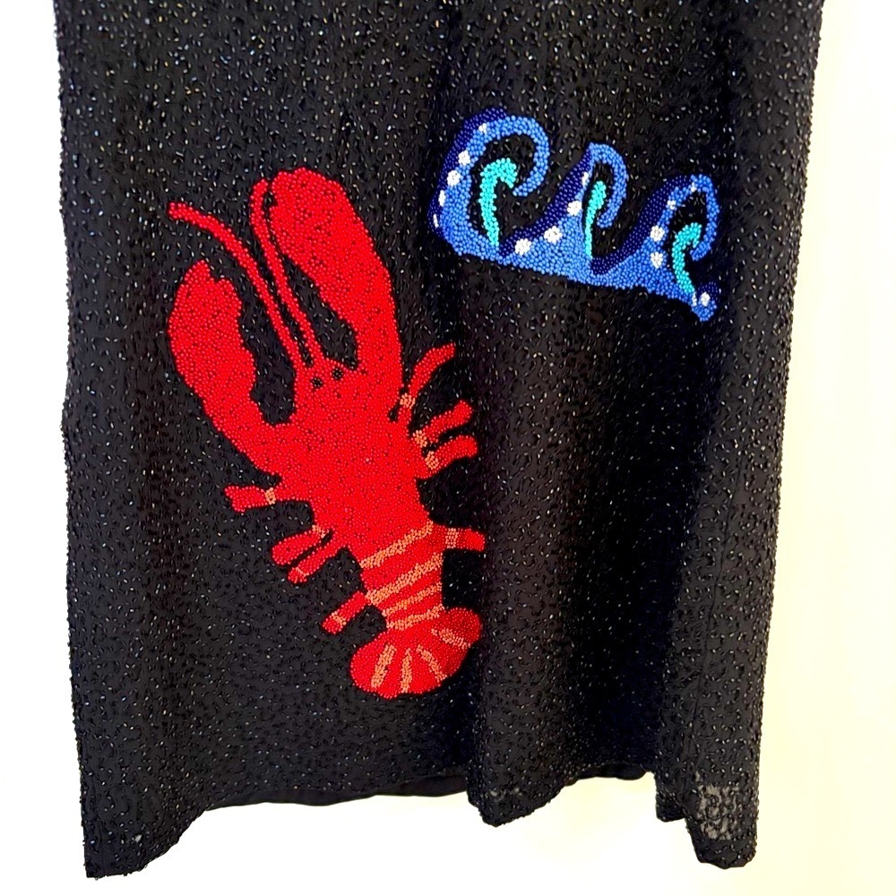 Staud Le Sable Lobster Jaguar Beaded Dress - Picture 9 of 10